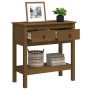 Mesa consola de madera maciza de pino marrón miel 75x35x75 cm de , Mesas auxiliares - Ref: Foro24-814622, Precio: 140,03 €, D...