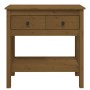 Mesa consola de madera maciza de pino marrón miel 75x35x75 cm de , Mesas auxiliares - Ref: Foro24-814622, Precio: 140,03 €, D...
