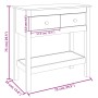 Mesa consola de madera maciza de pino marrón miel 75x35x75 cm de , Mesas auxiliares - Ref: Foro24-814622, Precio: 140,03 €, D...