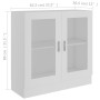 Vitrina de madera contrachapada blanco 82,5x30,5x80 cm de vidaXL, Librerías y estanterías - Ref: Foro24-802741, Precio: 63,19...