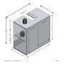 FMD Armario para lavabo de baño con 2 puertas matera oscuro old style de , Tocadores de baño - Ref: Foro24-429457, Precio: 12...