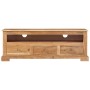 Mueble de TV madera maciza de acacia marrón 110x30x40 cm de , Muebles TV - Ref: Foro24-337850, Precio: 237,08 €, Descuento: %