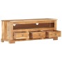 Mueble de TV madera maciza de acacia marrón 110x30x40 cm de , Muebles TV - Ref: Foro24-337850, Precio: 237,08 €, Descuento: %