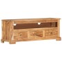 Mueble de TV madera maciza de acacia marrón 110x30x40 cm de , Muebles TV - Ref: Foro24-337850, Precio: 237,08 €, Descuento: %