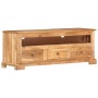 Mueble de TV madera maciza de acacia marrón 110x30x40 cm de , Muebles TV - Ref: Foro24-337850, Precio: 237,08 €, Descuento: %