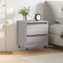 Mesita de noche madera de ingeniería gris Sonoma 40x35x50 cm de , Mesitas de noche - Ref: Foro24-826872, Precio: 49,51 €, Des...