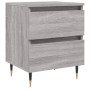 Mesita de noche madera de ingeniería gris Sonoma 40x35x50 cm de , Mesitas de noche - Ref: Foro24-826872, Precio: 49,51 €, Des...