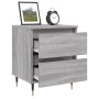 Mesita de noche madera de ingeniería gris Sonoma 40x35x50 cm de , Mesitas de noche - Ref: Foro24-826872, Precio: 49,51 €, Des...