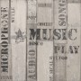 Urban Friends & Coffee Papel pintado tablas madera palabras gris negro de , Papel pintado - Ref: Foro24-425305, Precio: 20,42...