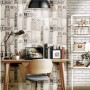 Urban Friends & Coffee Papel pintado tablas madera palabras gris negro de , Papel pintado - Ref: Foro24-425305, Precio: 20,42...