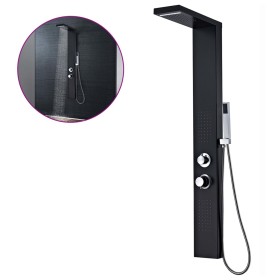 Sistema de panel de ducha aluminio negro mate de , Boquillas de chorro para bañeras y duchas - Ref: Foro24-142373, Precio: 17...