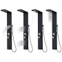 Sistema de panel de ducha aluminio negro mate de , Boquillas de chorro para bañeras y duchas - Ref: Foro24-142373, Precio: 17...
