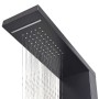 Sistema de panel de ducha aluminio negro mate de , Boquillas de chorro para bañeras y duchas - Ref: Foro24-142373, Precio: 17...