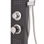Sistema de panel de ducha aluminio negro mate de , Boquillas de chorro para bañeras y duchas - Ref: Foro24-142373, Precio: 17...