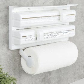 HI Portarrollo de cocina de pared blanco de , Dispensadores y soportes de papel de cocina - Ref: Foro24-429110, Precio: 21,65...