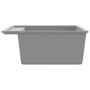 Fregadero de cocina con rebosadero granito gris de , Fregaderos - Ref: Foro24-147062, Precio: 183,19 €, Descuento: %