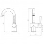 SCHÜTTE Grifo monomando mezclador de lavabo CORNWALL cromado de , Grifos - Ref: Foro24-425791, Precio: 88,80 €, Descuento: %