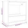 Mesa auxiliar madera contrachapada roble marrón 50x26x50 cm de , Mesas auxiliares - Ref: Foro24-826631, Precio: 30,33 €, Desc...