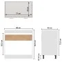 Glossy white plywood lower cabinet 80x46x81.5 cm by vidaXL, Kitchen cabinets - Ref: Foro24-801201, Price: 71,49 €, Discount: %