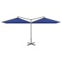 Sombrilla doble jardín con palo de acero azul celeste 600x300cm de , Sombrillas - Ref: Foro24-312561, Precio: 171,95 €, Descu...
