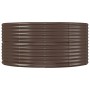 Jardinera arriate acero recubrimiento polvo marrón 447x140x68cm de , Maceteros y jardineras - Ref: Foro24-319110, Precio: 204...