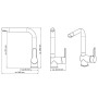 SCHÜTTE Grifo mezclador de lavabo RIO negro mate de , Grifos - Ref: Foro24-429403, Precio: 88,95 €, Descuento: %