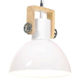 Lámpara colgante industrial 25 W blanca redonda 30 cm E27 de , Lámparas - Ref: Foro24-320539, Precio: 66,59 €, Descuento: %