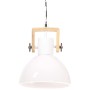 Lámpara colgante industrial 25 W blanca redonda 30 cm E27 de , Lámparas - Ref: Foro24-320539, Precio: 66,59 €, Descuento: %