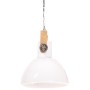 Lámpara colgante industrial 25 W blanca redonda 30 cm E27 de , Lámparas - Ref: Foro24-320539, Precio: 66,59 €, Descuento: %