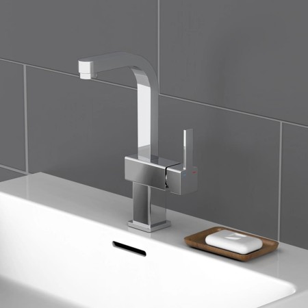 SCHÜTTE Grifo mezclador de lavabo SIGNO cromado de , Grifos - Ref: Foro24-434554, Precio: 85,69 €, Descuento: %