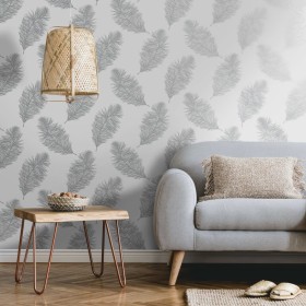 DUTCH WALLCOVERINGS Papel pintado Fawning Feather gris claro de , Papel pintado - Ref: Foro24-437410, Precio: 21,05 €, Descue...