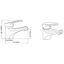SCHÜTTE Grifo mezclador de lavabo TESSA cromado de , Grifos - Ref: Foro24-438659, Precio: 51,16 €, Descuento: %