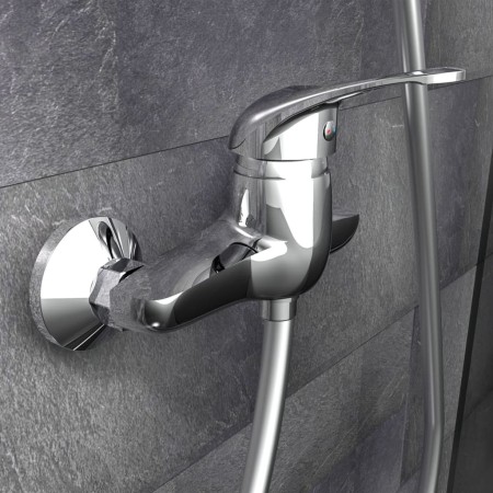 SCHÜTTE Grifo mezclador de ducha CALVINO cromado de , Grifos - Ref: Foro24-438667, Precio: 39,99 €, Descuento: %