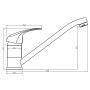 SCHÜTTE Grifo mezclador de lavabo ATHOS cromado de , Grifos - Ref: Foro24-438701, Precio: 37,03 €, Descuento: %