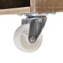 Mesita de noche marrón madera maciza de , Mesitas de noche - Ref: Foro24-243161, Precio: 72,41 €, Descuento: %