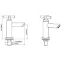 SCHÜTTE Grifo vertical de agua fría MATAO cromado de , Grifos - Ref: Foro24-429366, Precio: 44,94 €, Descuento: %