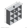 FMD Estantería con 9 compartimentos blanco de , Librerías y estanterías - Ref: Foro24-429434, Precio: 149,11 €, Descuento: %