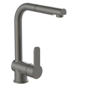 SCHÜTTE Mezclador de fregadero con caño extraíble LONDON grafito mate de , Grifos - Ref: Foro24-435062, Precio: 116,40 €, Des...