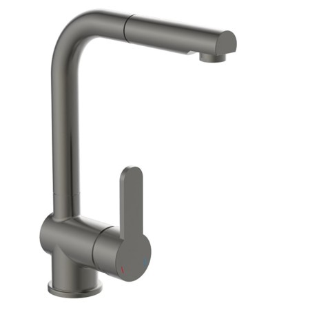 SCHÜTTE Mezclador de fregadero con caño extraíble LONDON grafito mate de , Grifos - Ref: Foro24-435062, Precio: 116,40 €, Des...