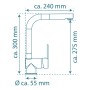 SCHÜTTE Mezclador de fregadero con caño extraíble LONDON grafito mate de , Grifos - Ref: Foro24-435062, Precio: 116,40 €, Des...