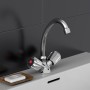 SCHÜTTE Grifo mezclador bimando para lavabo SAVINO cromado de , Grifos - Ref: Foro24-438684, Precio: 36,51 €, Descuento: %