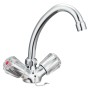 SCHÜTTE Grifo mezclador bimando para lavabo SAVINO cromado de , Grifos - Ref: Foro24-438684, Precio: 36,51 €, Descuento: %