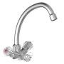 SCHÜTTE Grifo mezclador de lavabo bimando BRILLANT cromado de , Grifos - Ref: Foro24-438690, Precio: 51,07 €, Descuento: %