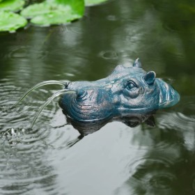 Ubbink Fuente de jardín con chorro y en forma de hipopótamo de , Fuentes y cascadas - Ref: Foro24-442058, Precio: 50,81 €, De...