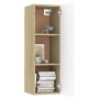 Mueble para TV madera contrachapada blanco roble 30,5x30x90 cm de , Muebles TV - Ref: Foro24-803354, Precio: 59,30 €, Descuen...
