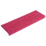 Alfombras de peldaños de escalera 15 uds rosa 65x21x4 cm de , Alfombrillas para escalones - Ref: Foro24-326203, Precio: 73,08...