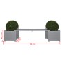 Maceteros grises con banco, Esschert Design CF33G de , Maceteros y jardineras - Ref: Foro24-404625, Precio: 168,78 €, Descuen...