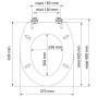 SCHÜTTE Asiento de inodoro con cierre suave BALANCE MDF de , Asientos de inodoros y bidés - Ref: Foro24-435088, Precio: 62,48...