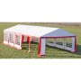 Parte Superior Del Toldo Fiestas Paneles Laterales Rojo & Blanco de , Cubiertas para carpas y cenadores - Ref: Foro24-40157, ...