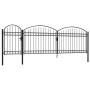 Puerta de valla jardín con arco superior acero negro 1,75x5 m de , Puertas de jardín - Ref: Foro24-144371, Precio: 533,02 €, ...